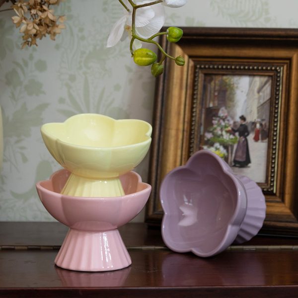 Flower and Shell Cat Bowl Sale