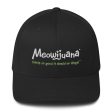 Structured Twill Cap w  Embroidered Meowijuana Logo For Discount