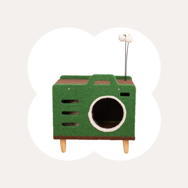 Cozy Green Radio Cat Bed Cheap