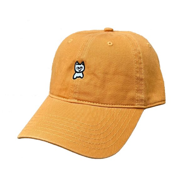 Meow Unstructured Hat [Mustard] Online Sale