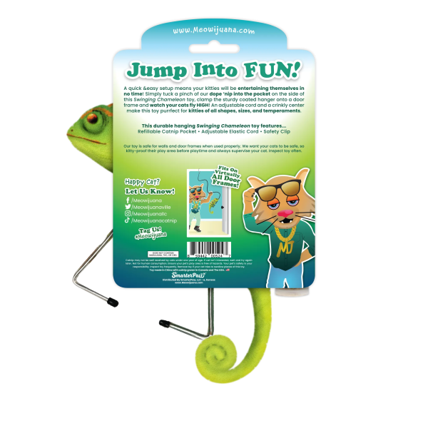 Jump  n  Jamb Chameleon Refillable Interactive Cat Toy Online now