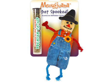 Get Spooked Scarecrow Refillable Cat Toy Supply