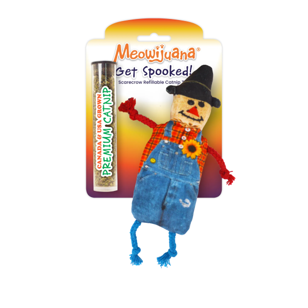 Get Spooked Scarecrow Refillable Cat Toy Supply