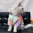 Rainbow Series Tie-Dye Cat Clothes For Sale