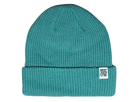 Stacked Cuff Beanie [Teal] Discount