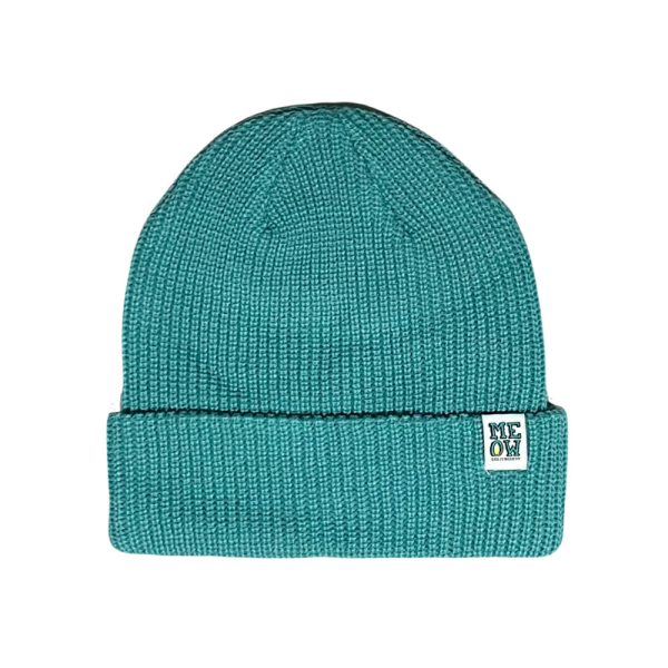 Stacked Cuff Beanie [Teal] Discount