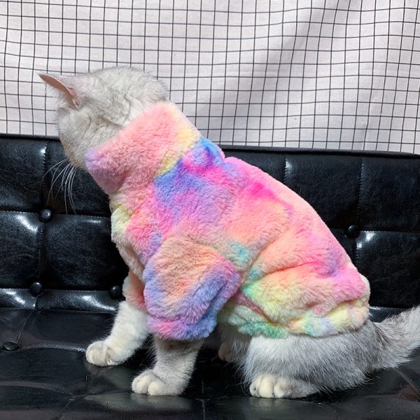 Rainbow Series Tie-Dye Cat Clothes For Sale