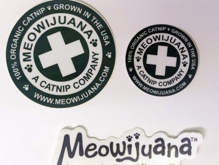 Small Meowijuana Sticker Pack For Cheap