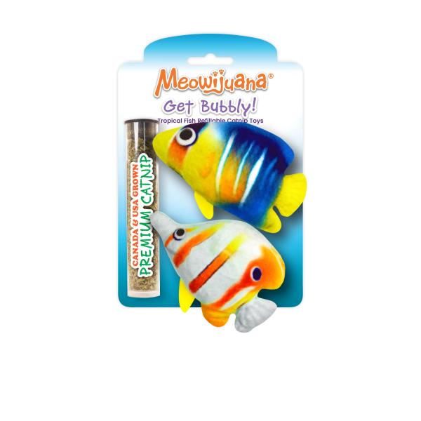 Get Bubbly Tropical Fish Refillable Multipack Cat Toys Sale