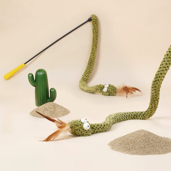 Snake Shaped Wand Cat Toy For Sale