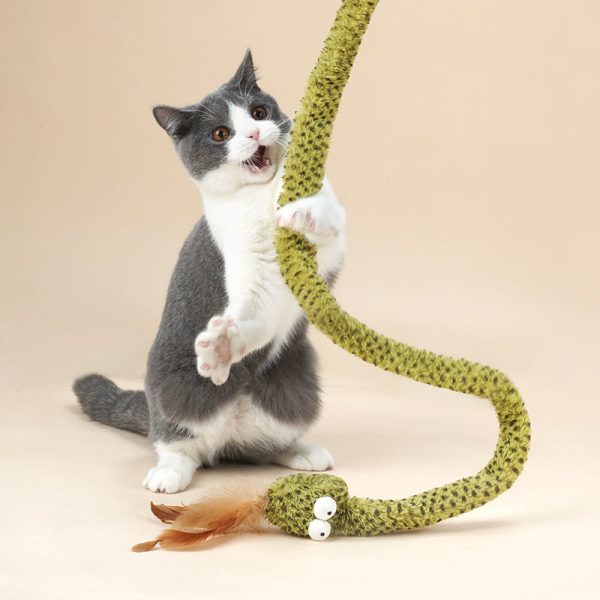 Snake Shaped Wand Cat Toy For Sale