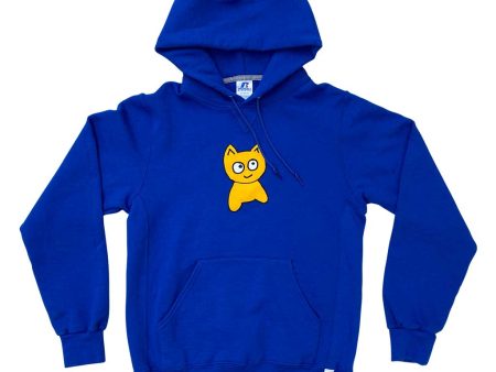 Meow x Russell Big Cat Hoodie [Royal] Fashion