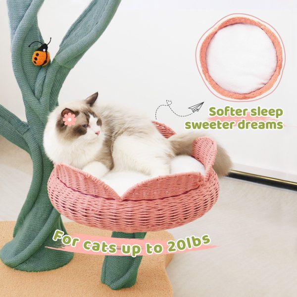 Yellow Tulip Cat Tree For Discount