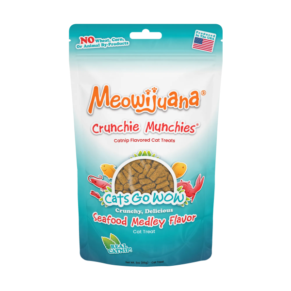 Crunchie Munchies®  Seafood and Catnip Flavor Cat Treats For Cheap