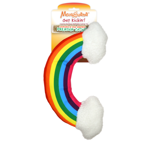 Get Kickin  Rainbow Refillable Kicker Cat Toy For Sale