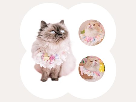 Bow Lace Saliva Towel Cat Bib Sale