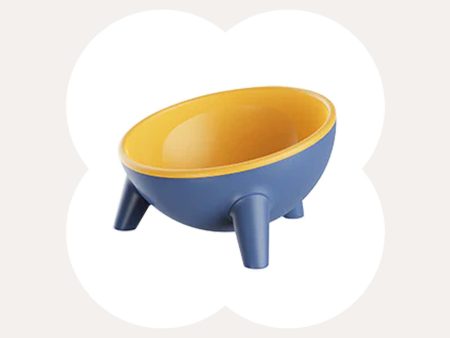 Contrasting Color Cat Bowl Fashion