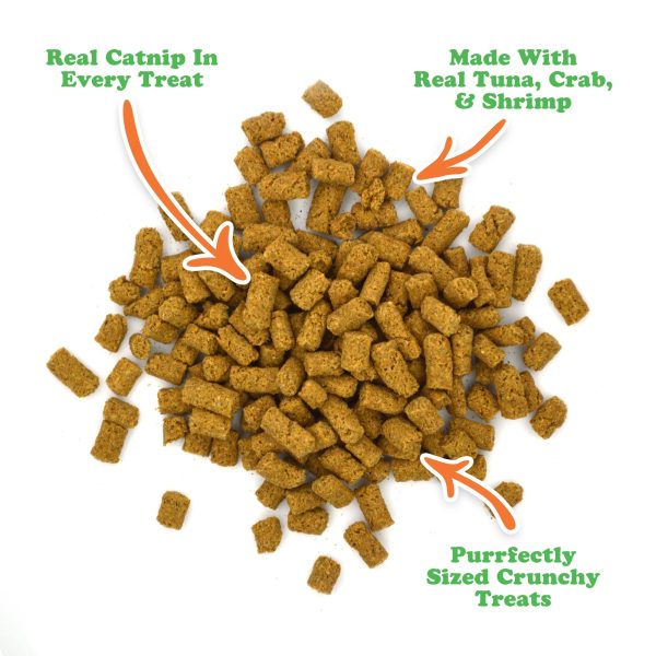 Crunchie Munchies®  Seafood and Catnip Flavor Cat Treats For Cheap