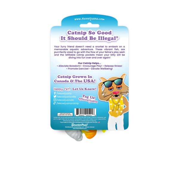 Get Bubbly Tropical Fish Refillable Multipack Cat Toys Sale