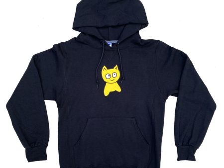 Meow x Russell Big Cat Hoodie [Black] Discount