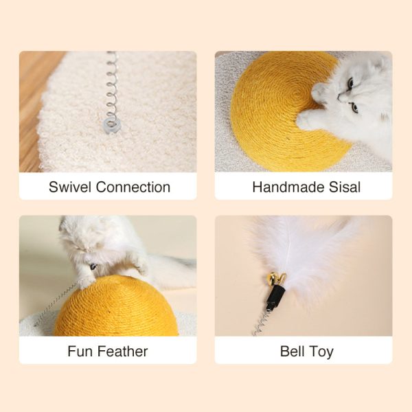 Egg Series Cat Sisal Scratcher Toy-M Sale