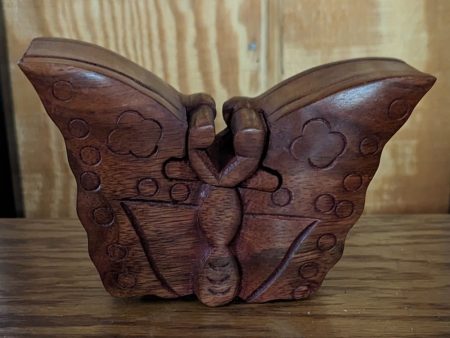 SERRV Wood Butterfly Puzzle Box Supply