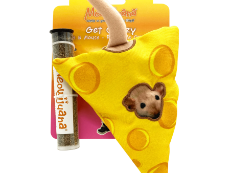 Get Cheezy Cheese & Mouse Refillable Cat Toy For Discount