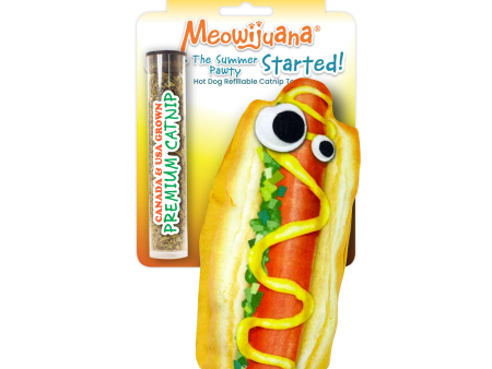 Get the Summer Pawty Started Hot Dog Refillable Cat Toy Online Hot Sale