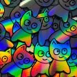 Big Cat Sticker - Holographic Supply