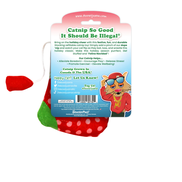 Get Stuffed Stocking Refillable Cat Toy on Sale