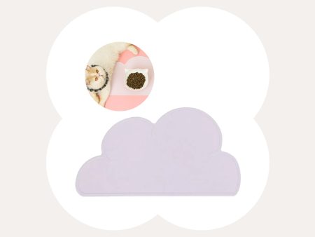 Cloud Shaped Pet Food Mat Supply