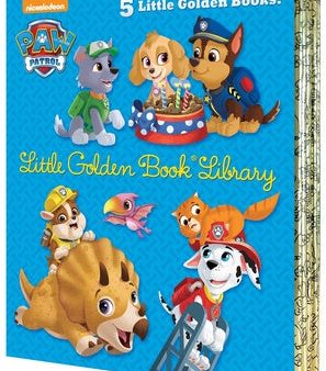 Paw Patrol Little Golden Book Library (Paw Patrol): Itty-Bitty Kitty Rescue; Puppy Birthday!; Pirate Pups; All-Star Pups!; Jurassic Bark! on Sale