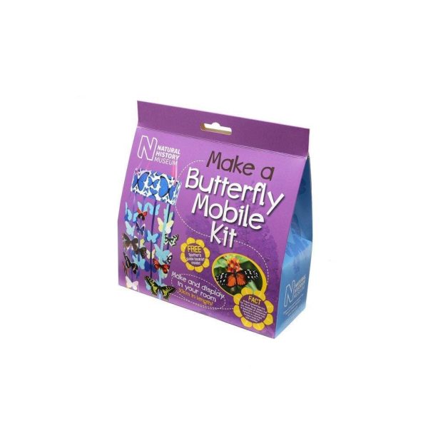 National History Museum - Make A Butterfly Mobile - Boxed Kit (24.5 X 20 X 5 Cm) Online now